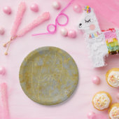 紙プレート結婚ズシルバーライニング ペーパープレート (パーティー)