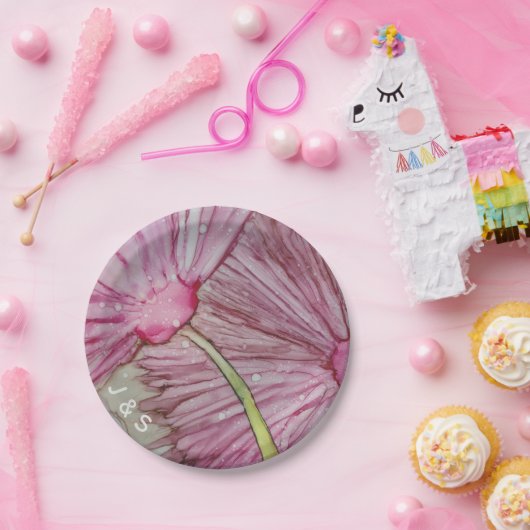 紙プレート結婚ズターコイズとラベンダー ペーパープレート (パーティー)