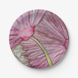 紙プレート結婚ズターコイズとラベンダー ペーパープレート