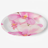 紙プレート結婚フローラ/シャワー ペーパープレート (アングル)