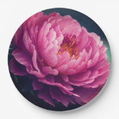 紙プレート結婚フローラ/シャワー ペーパープレート (正面)