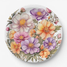 紙プレート結婚フローラ/シャワー