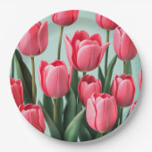 紙プレート結婚フローラ/シャワー ペーパープレート (正面)