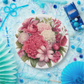 紙プレート結婚フローラ/シャワー ペーパープレート (パーティー)