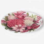 紙プレート結婚フローラ/シャワー ペーパープレート (アングル)