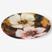 紙プレート結婚フローラ/シャワー ペーパープレート (アングル)