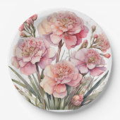 紙プレート結婚フローラ/シャワー ペーパープレート (正面)