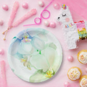 紙プレート結婚フローラ/シャワー ペーパープレート (パーティー)