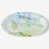 紙プレート結婚フローラ/シャワー ペーパープレート (アングル)