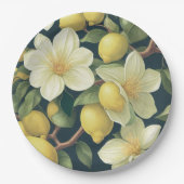 紙プレート結婚フローラ/シャワー ペーパープレート (正面)