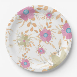 紙プレート結婚フローラ/シャワー ペーパープレート