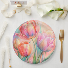 紙プレート結婚フローラ/シャワー ペーパープレート