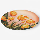 紙プレート結婚フローラ/シャワー ペーパープレート (アングル)