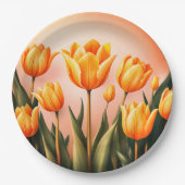 紙プレート結婚フローラ/シャワー ペーパープレート (正面)