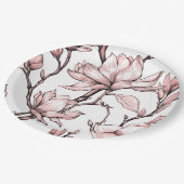 紙プレート結婚フローラ/シャワー ペーパープレート (アングル)