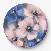 紙プレート結婚フローラ/シャワー ペーパープレート (正面)