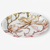 紙プレート結婚フローラ/シャワー ペーパープレート (アングル)