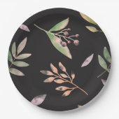 紙プレート結婚フローラ/シャワー ペーパープレート (正面)