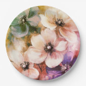 紙プレート結婚フローラ/シャワー ペーパープレート (正面)