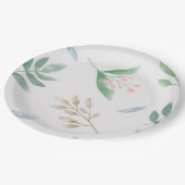 紙プレート結婚フローラ/シャワー ペーパープレート (アングル)