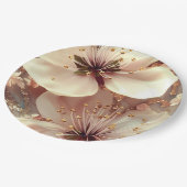 紙プレート結婚フローラ/シャワー ペーパープレート (アングル)