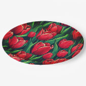 紙プレート結婚フローラ/シャワー ペーパープレート (アングル)