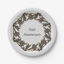 紙プレート葉 – 円内の ペーパープレート