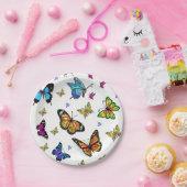 紙プレート蝶 ペーパープレート (パーティー)