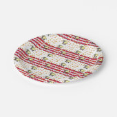 紙プレート赤いハートラブシープ ペーパープレート (アングル)