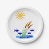 紙プレート魚 ペーパープレート (正面)