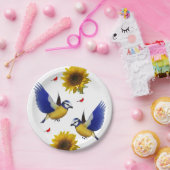 紙プレート鳥 ペーパープレート (パーティー)