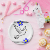 紙プレート鳩 ペーパープレート (パーティー)