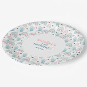 紙プレート1歳の誕生日。 ペーパープレート (アングル)