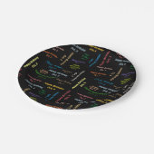 紙プレート10月3誕生日 ペーパープレート (アングル)