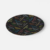 紙プレート10月8誕生日 ペーパープレート (アングル)