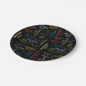 紙プレート12月21誕生日 ペーパープレート (アングル)