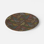 紙プレート2月22誕生日 ペーパープレート (アングル)