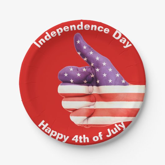 紙プレート7月4日Independence Day Food Red ペーパープレート (正面)