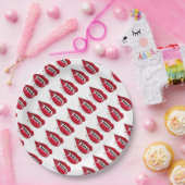 紙プレート9インチ/吸血器の唇 ペーパープレート (パーティー)