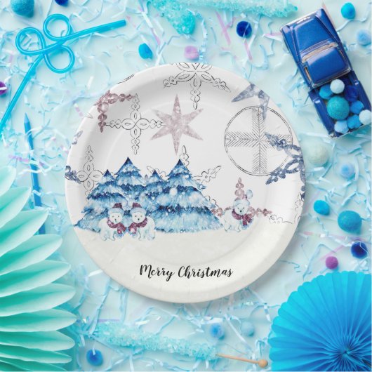 紙プレート9インチforクリスマスパーティー ペーパープレート (パーティー)