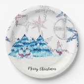 紙プレート9インチforクリスマスパーティー ペーパープレート (正面)