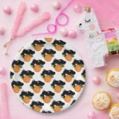紙プレート9"/Black CatとPumpkin ペーパープレート (パーティー)
