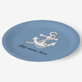 紙プレート-いかり(出荷名あり) ペーパープレート (アングル)