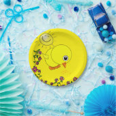 紙プレート、イエローチックサンフローラ ペーパープレート (パーティー)