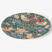 紙プレート:ウィリアム・モリス：イチゴ泥棒 ペーパープレート (アングル)