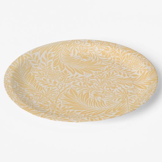 紙プレート:ウィリアム・モリス：ヒエヒエ ペーパープレート (アングル)