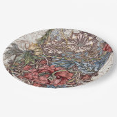 紙プレート:ウィリアム・モリス：野生チューリップ ペーパープレート (アングル)