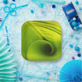 紙プレート."エコエレガンスフレンドリー：リーフデザインディ ペーパープレート (パーティー)