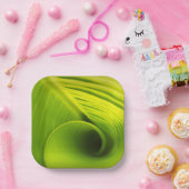 紙プレート."エコエレガンスフレンドリー：リーフデザインディ ペーパープレート (パーティー)