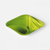 紙プレート."エコエレガンスフレンドリー：リーフデザインディ ペーパープレート (傾斜あり)